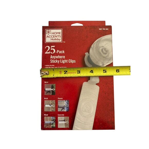 Home Accents Holiday 25 Anywhere Sticky Light Clips Outdoor - Picture 6 of 7
